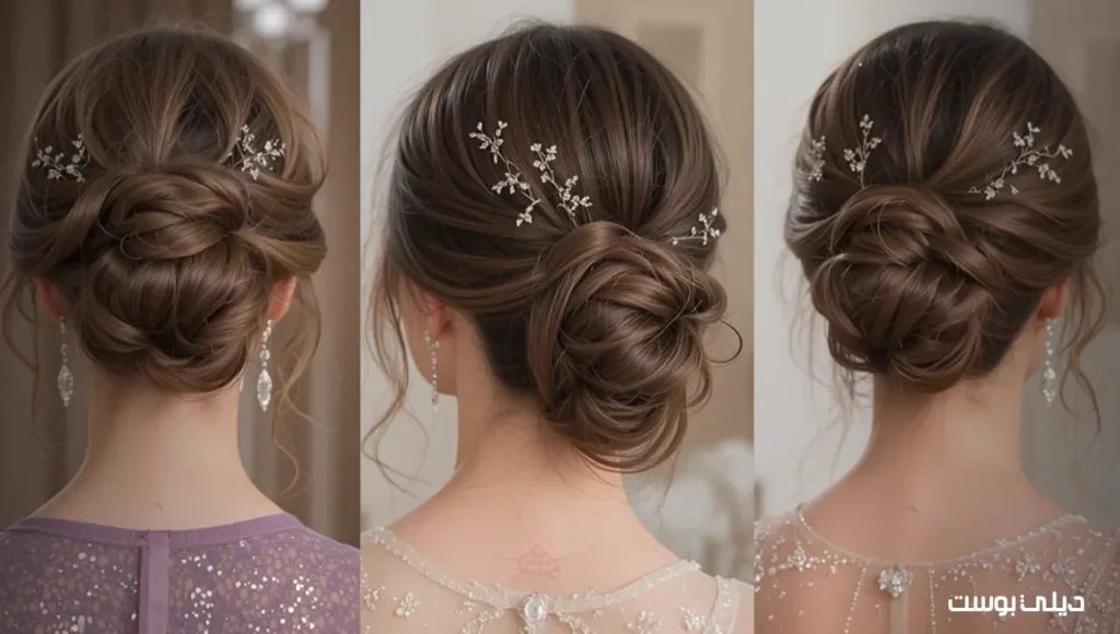 تسريحة الكعكة الصغيرة (Mini Bun)