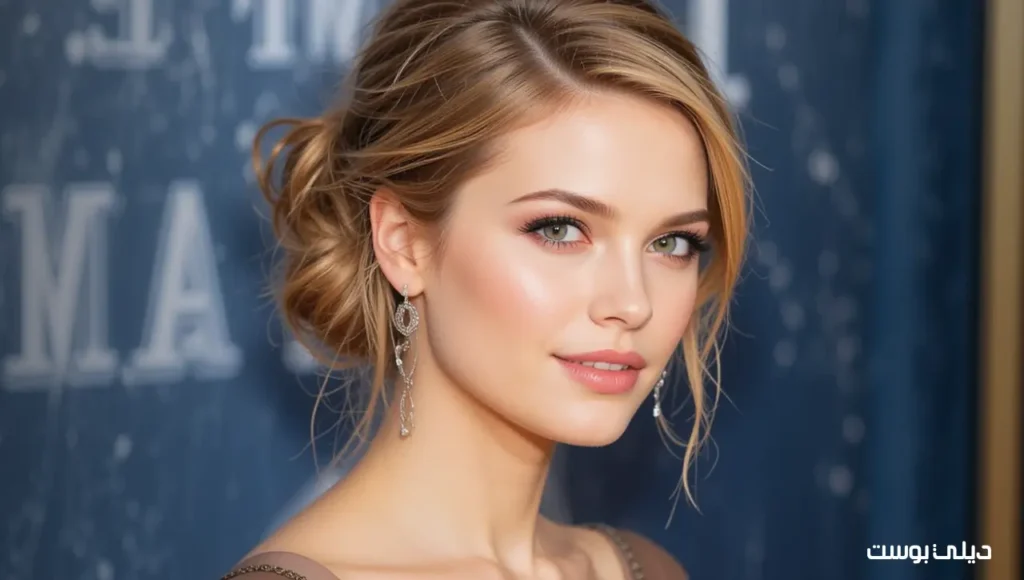 تسريحة النصف رفعة (Half-Updo)