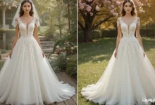 اختيار فساتين الزفاف حسب الموسم
